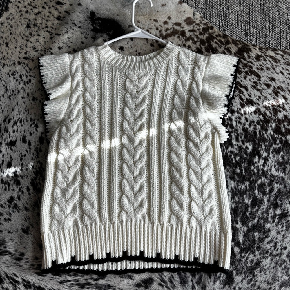 Ces Femme Ivory Knit Sweater